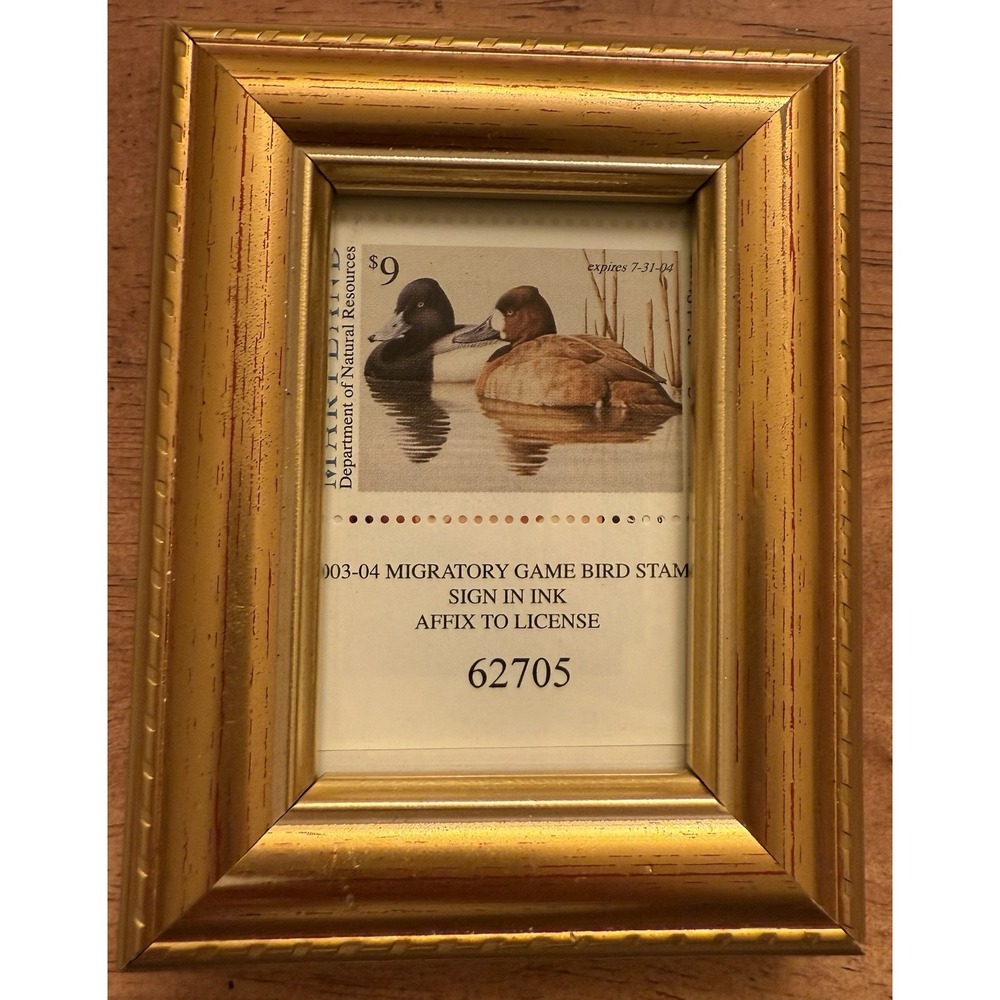 MARYLAND DEPARTMENT OF NATURAL RESOURCES MIGRATORY GAME BIRD STAMP 2003-2004